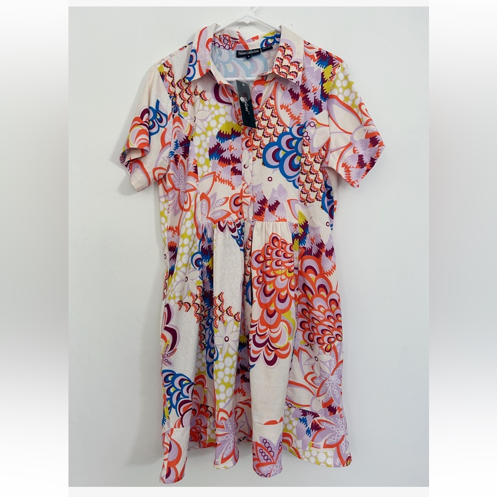 Tolani Collection Colorful Patterned Dress